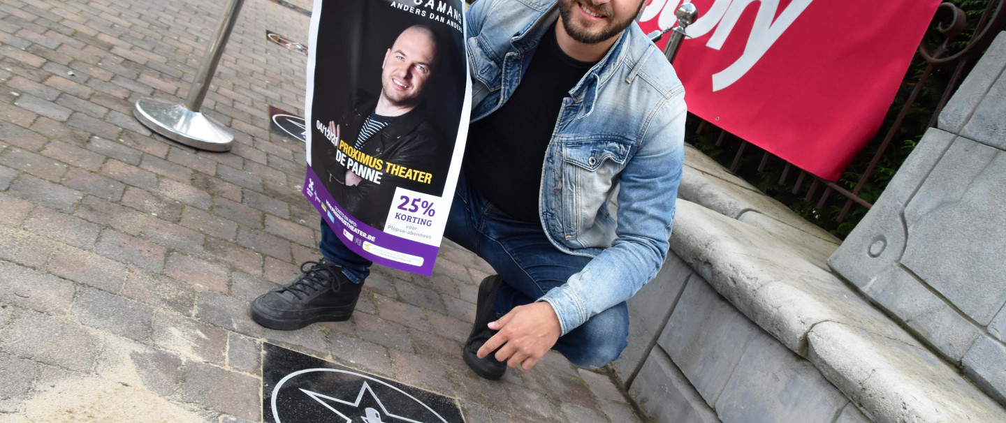 Stan Van Samang onthult eigen ster op Walk of Fame in Plopsaland De Panne