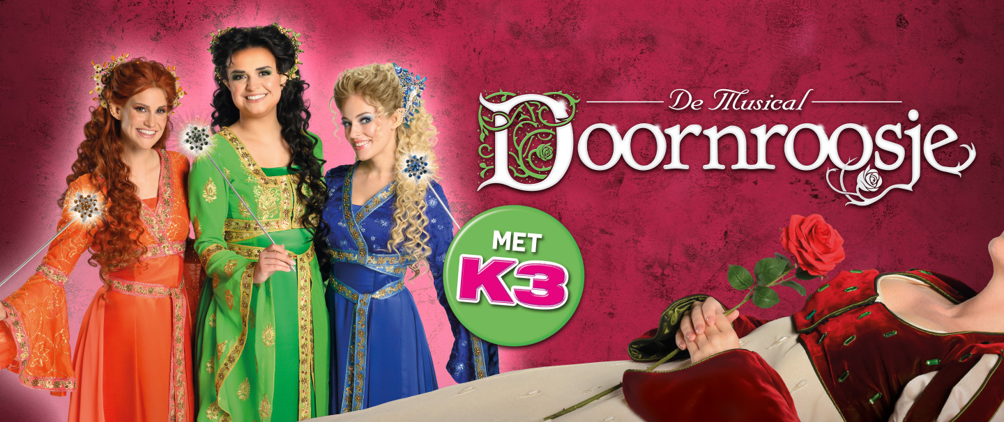 Doornroosje ontwaakt opnieuw… met K3 als de drie goede feeën!
