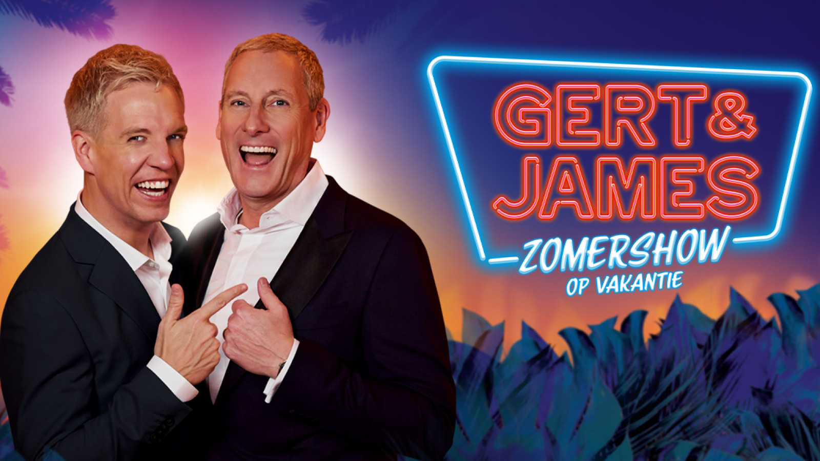 Gert & James gaan op vakantie   in hun nieuwste Zomershow