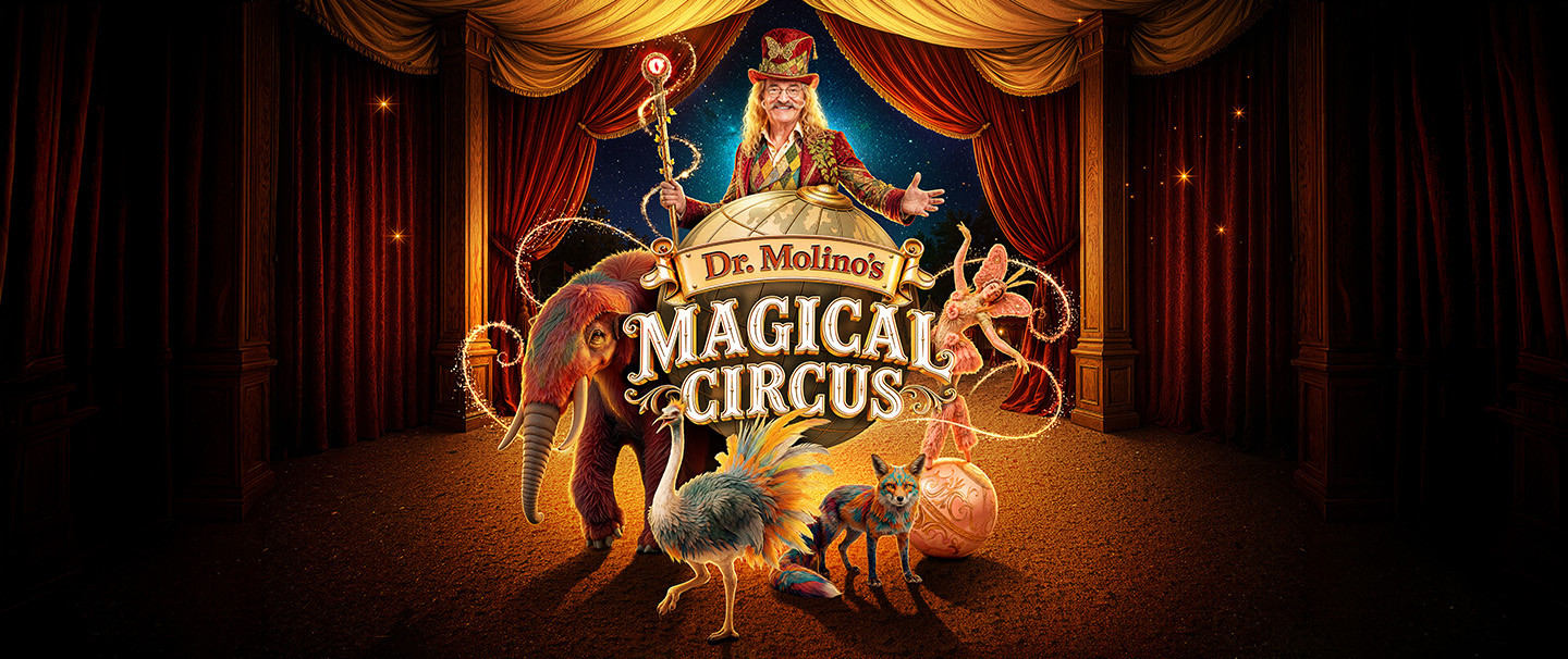 Hugo Sigal opent de deuren van zijn Magical Circus als Dr. Molino